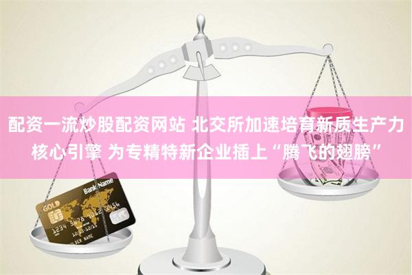 配资一流炒股配资网站 北交所加速培育新质生产力核心引擎 为专精特新企业插上“腾飞的翅膀”
