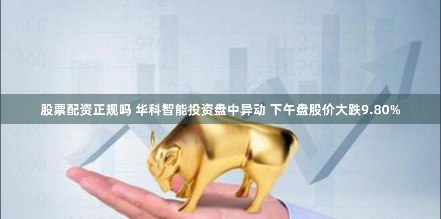 股票配资正规吗 华科智能投资盘中异动 下午盘股价大跌9.80%
